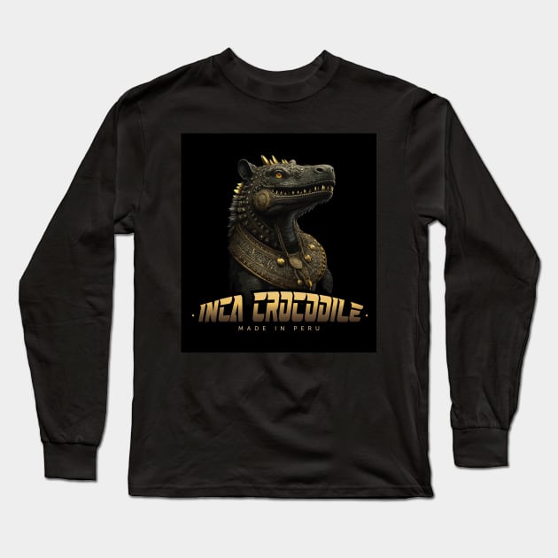 Inca Crocodile Long Sleeve T-Shirt by By_Russso